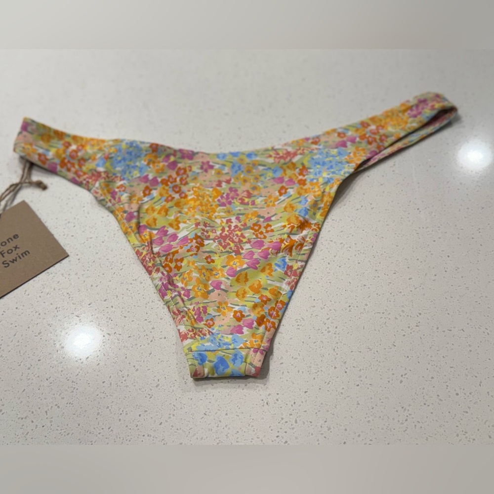NWT Stone Fox Swim Luka Bikini Bottom in Flower Fields Print Size XL - Picture 8 of 10